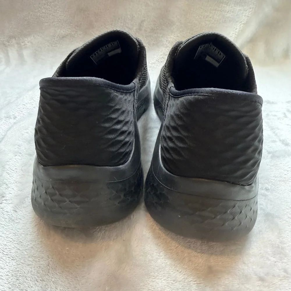 Skechers Slip-ins GoWalk 6 Black Mesh Walking Shoes 124836 BBK Womens 9